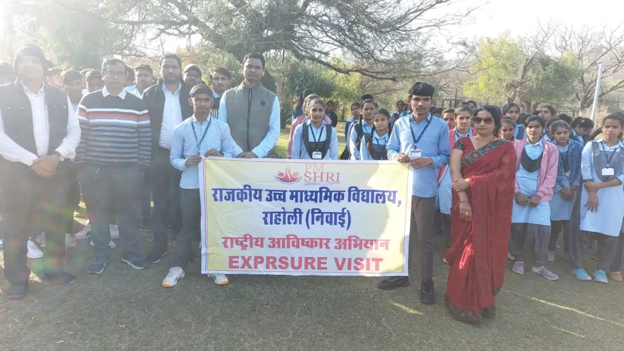 PMShri School Raholi Students Jaipur Visit