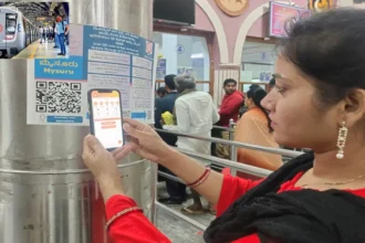QR Code Scan for Train and Platform Ticket