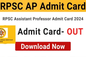 RPSC Admit Card Download 2024