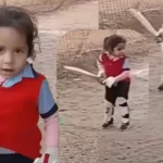 3 Year Old Girl Playing Cricket Viral Video like Virat Kohli
