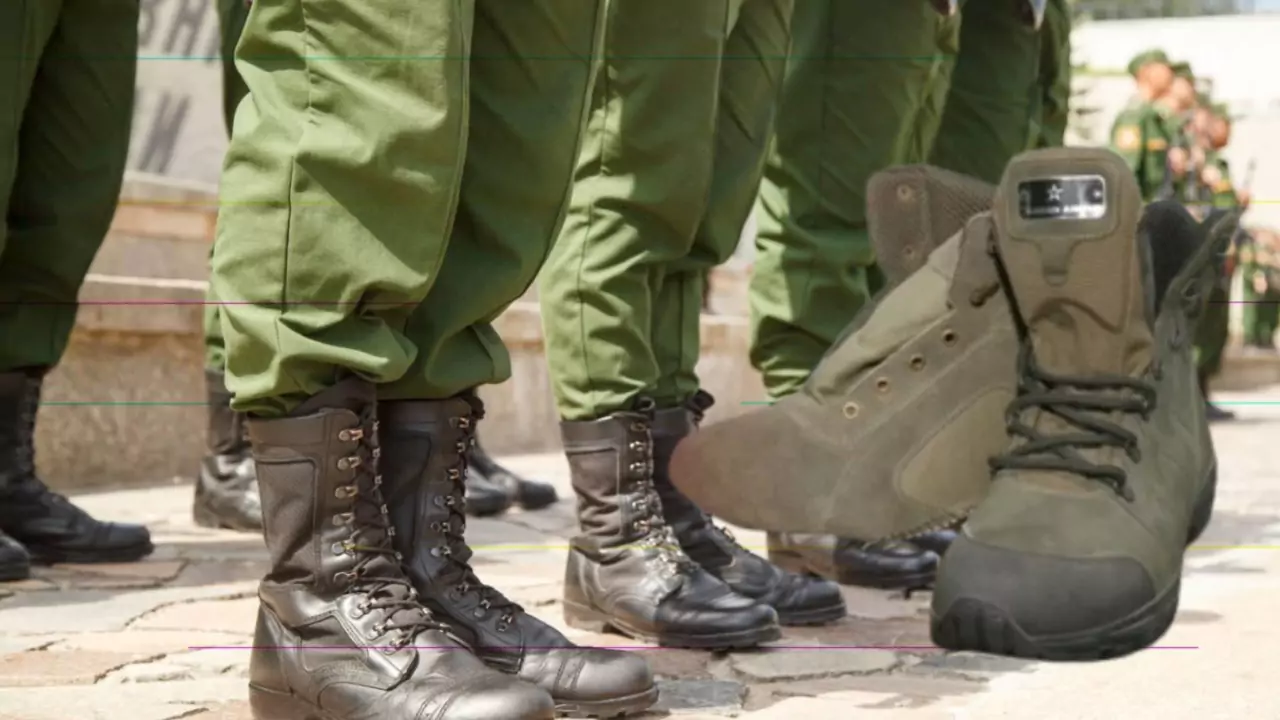 Russian Soldiers Bihar Shoes
