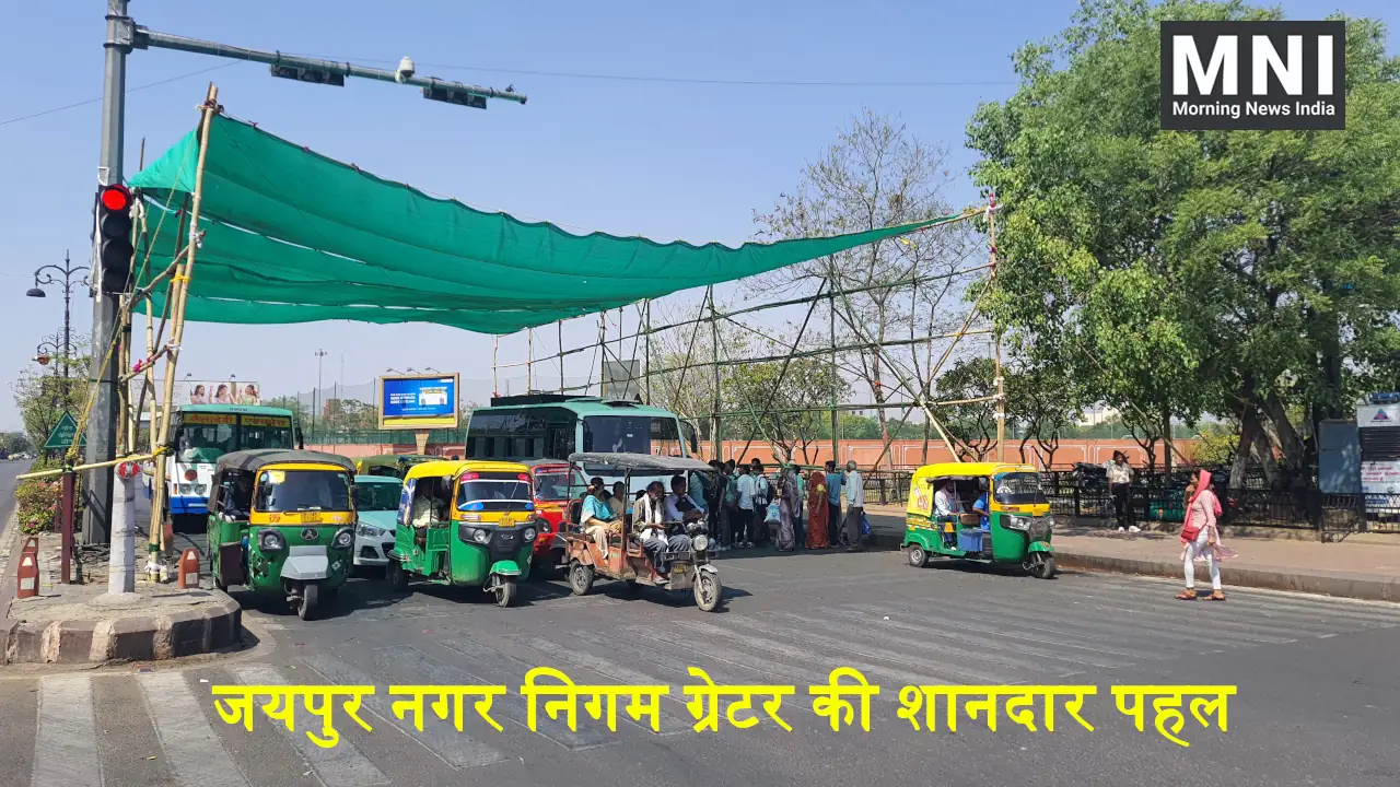 jaipur traffic signals green net shade